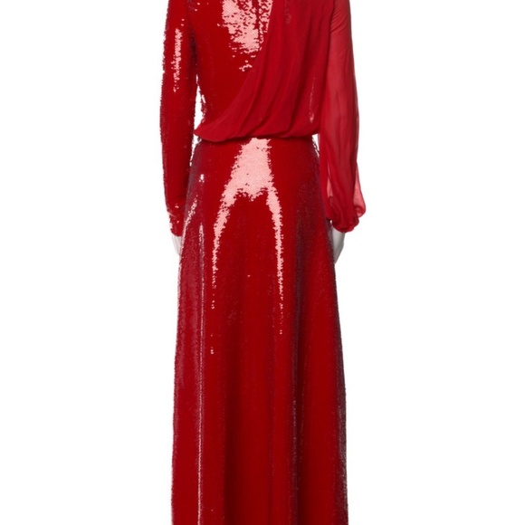 EXCELLENT CONDITION Giambattista Valli Red sequin gown - Picture 6 of 6